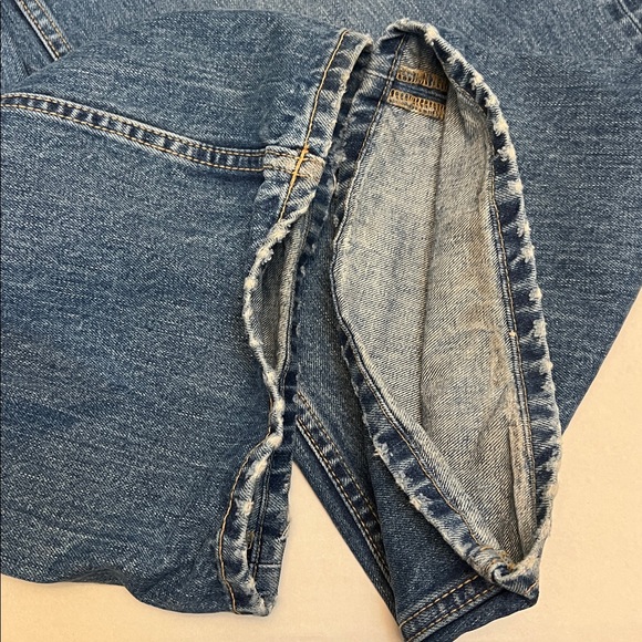 ZARA TRF THE HIGH-WAIST WIDE LEG CROSSOVER JEANS SIZE 4 - Picture 12 of 16